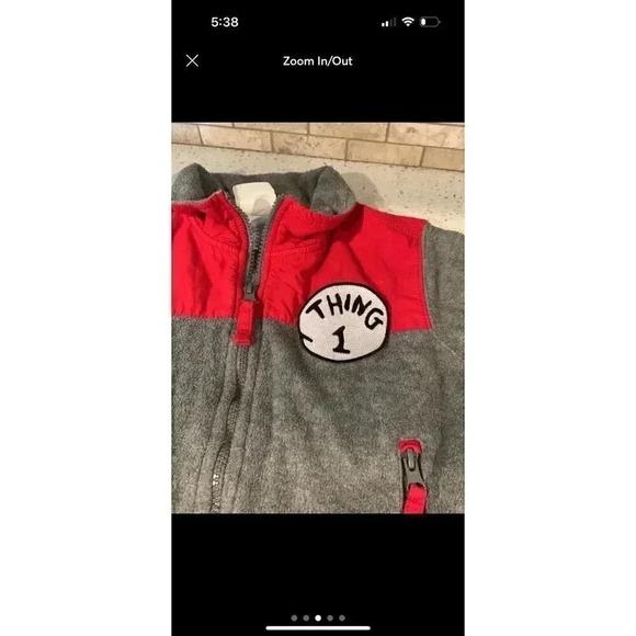 thing‎ 1 grey and red universal studios kid jacket bp - Picture 3 of 5